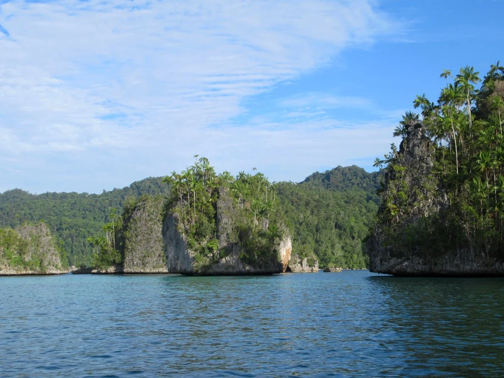 Limestone coastline at Triton Bay, West Papua