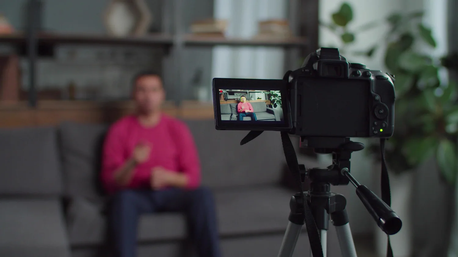 Camera recording a production