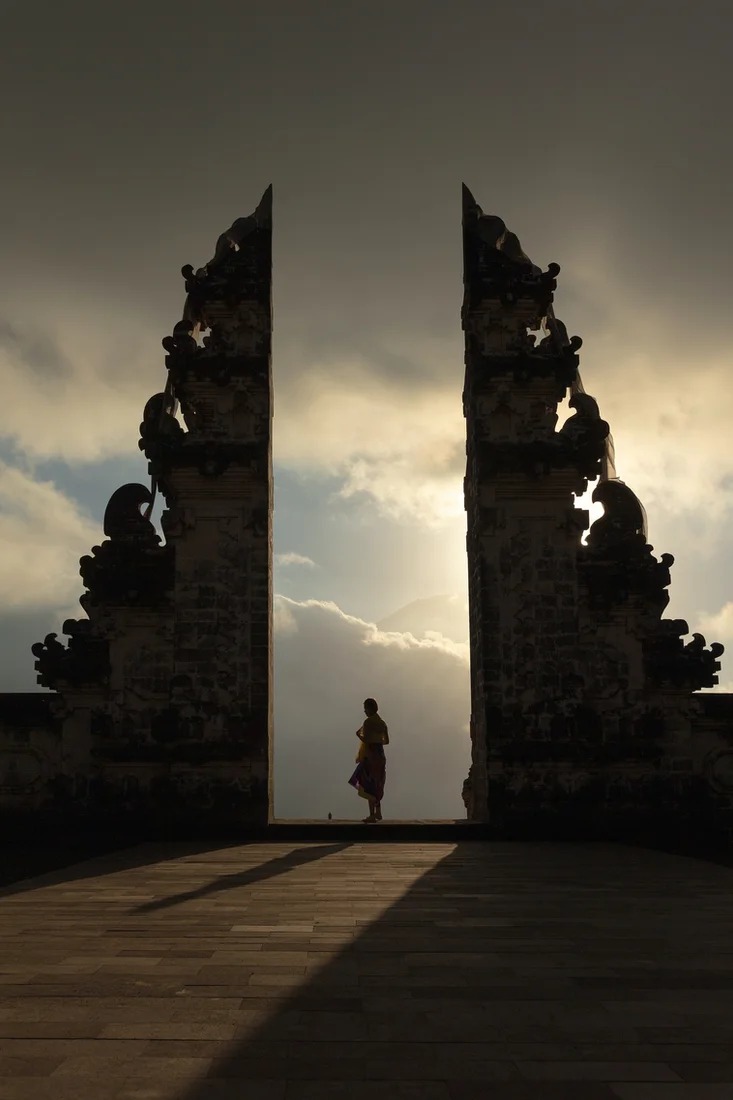 A traditional Balinese gateway